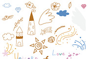 Unicorn pattern + BONUS 98 elements, a Pattern Graphic by Lineli (Thumbnail 3 of 11)