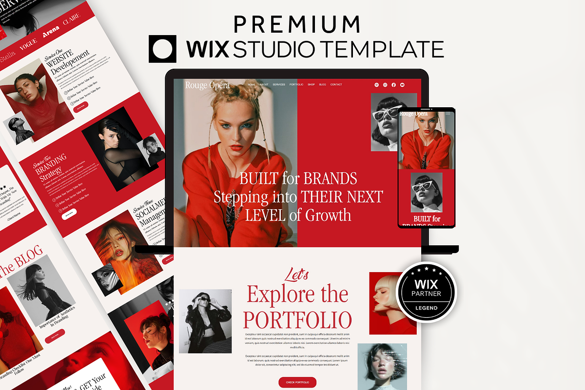 Luxury Wix Studio Website Template, a Wix Template by AdvertFox (Photo 1 of 10)