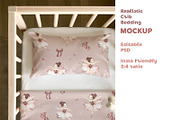 Realistic Crib Bedding Mockup, a Household Mockup by Brzozowska (Thumbnail 1 of 8)
