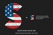 USA Flag Retro Font, a Font by Font Craft Studio (Thumbnail 4 of 6)