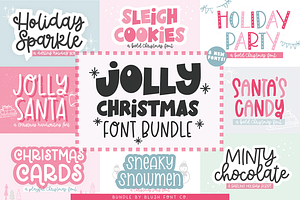 JOLLY CHRISTMAS Font Bundle