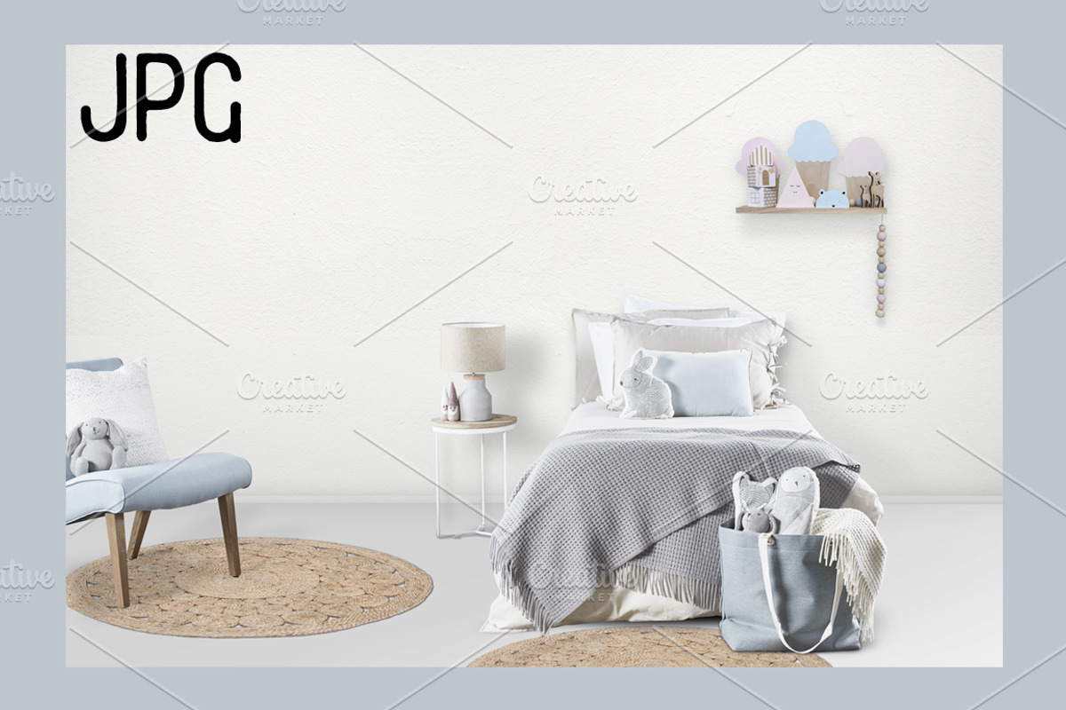Kids Room Wall/Frame Mock Up 16, a Print Template by Whimsicality (Photo 3 of 4)