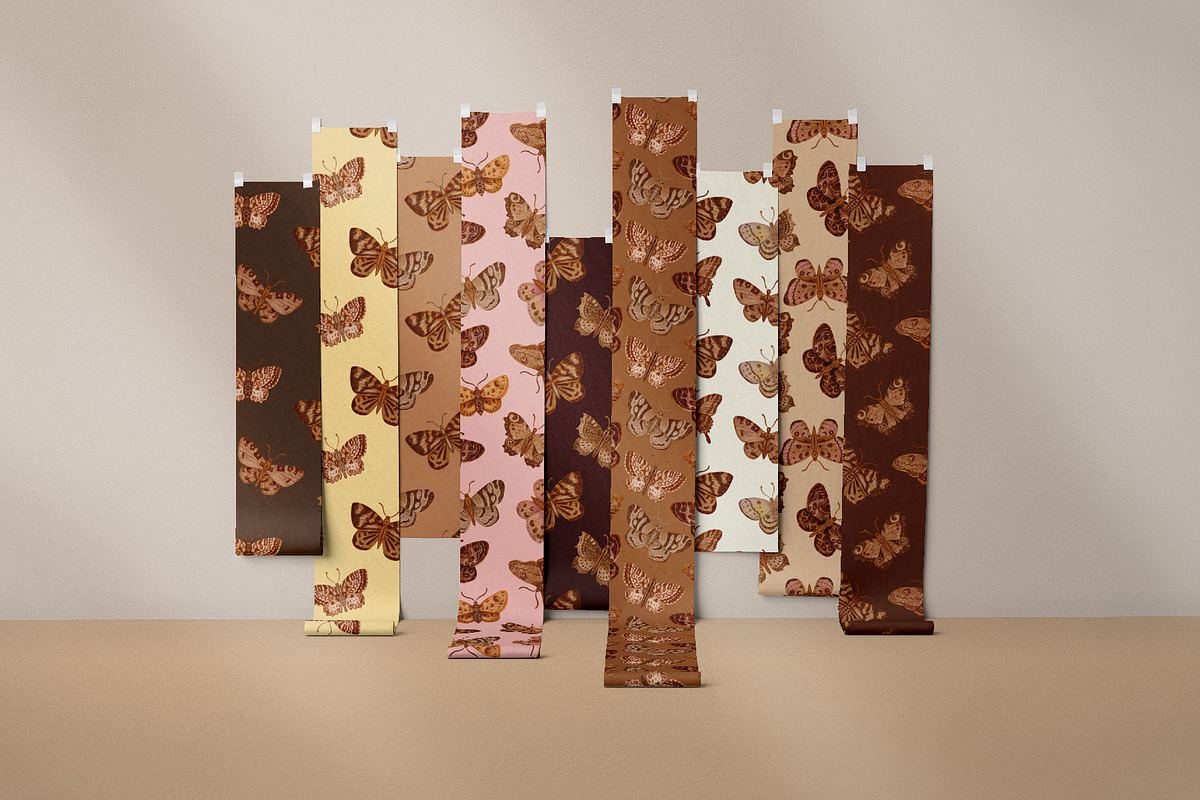 Watercolor Butterflies patterns, a Pattern Graphic by Tiger and Flower (Photo 13 of 17)