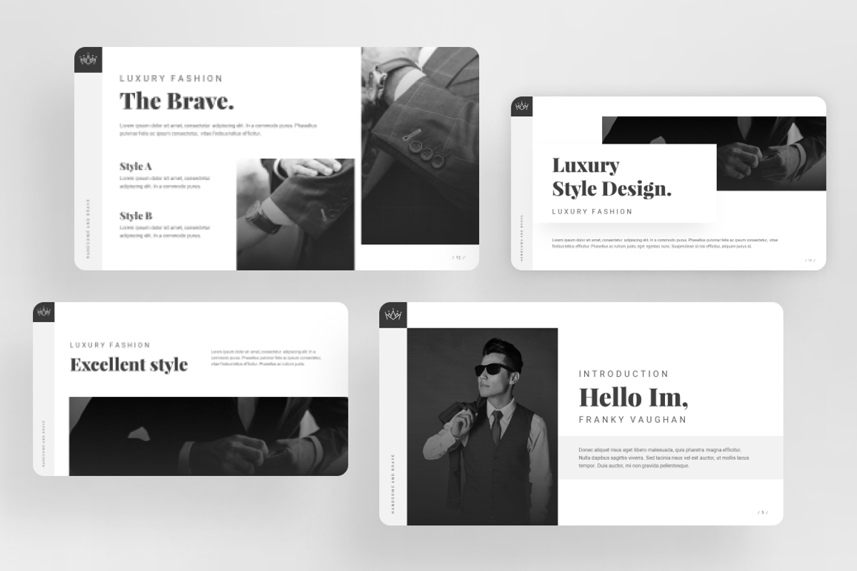 60.000+ Black and White Presentation, a Presentation Template by Brandearth RRGraph (Photo 8 of 13)