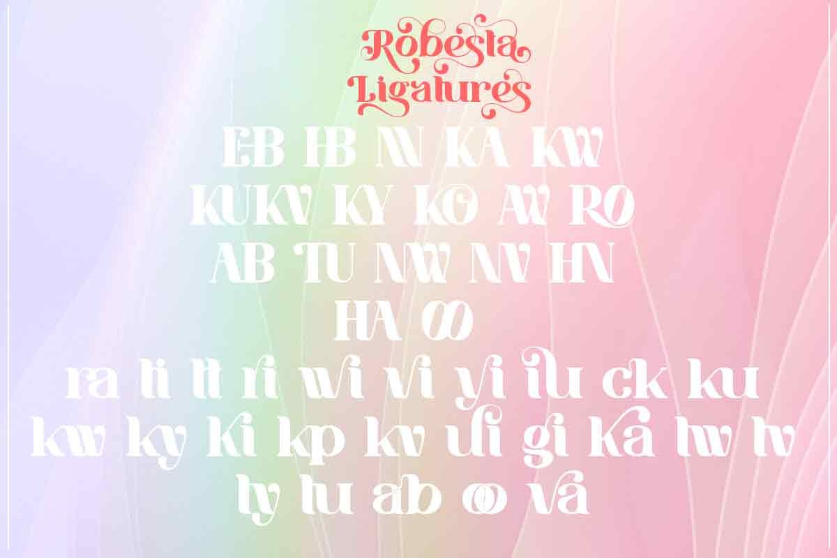 Robesta, a Sans Serif Font by Bramcreative (Photo 6 of 10)