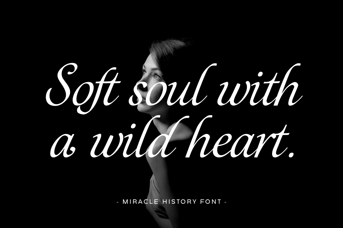 Miracle History – Calligraphy, a Script Font by Fikryal Studio (Photo 13 of 15)