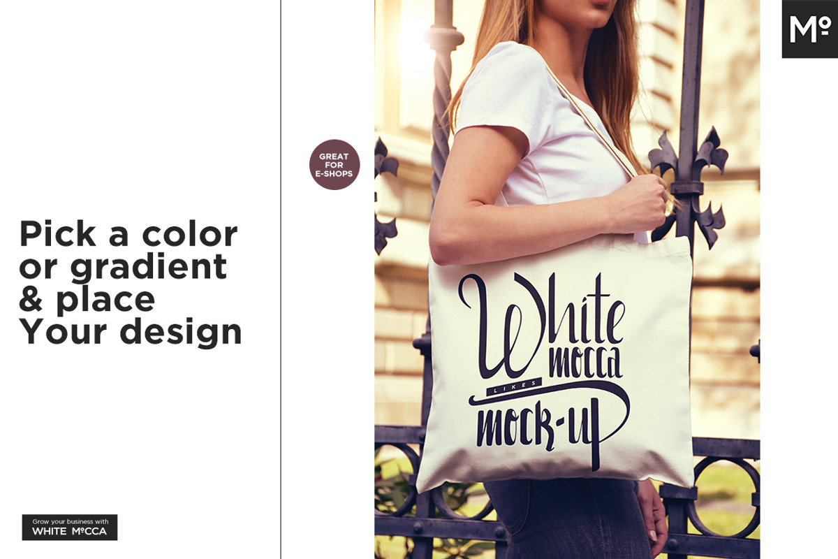 Tote Bag Mock-up, an Apparel Mockup by BlackMocca (Photo 4 of 11)