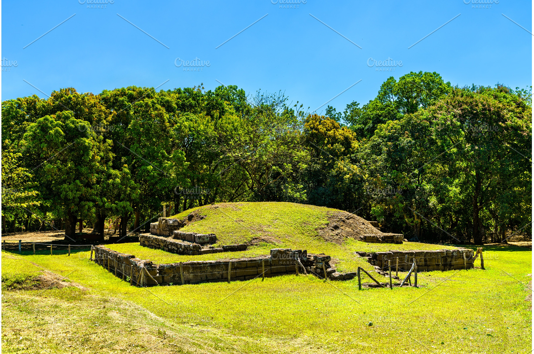San Andres Mayan ruins in El, an Architecture Photo by Leonid Andronov