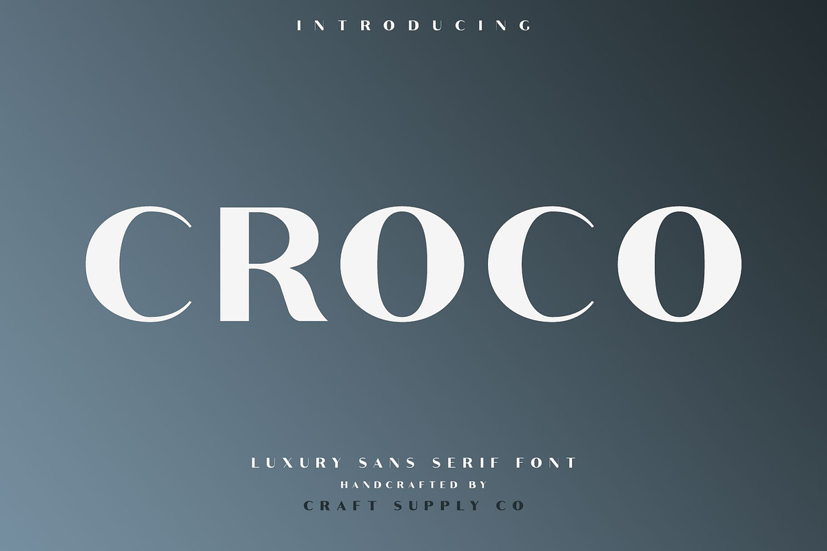 Croco - Luxury Sans Serif Font