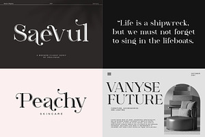 Stylish & Elegant Serif Font Bundle