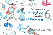 Watercolor fashion illustration., an Object Graphic by Gulnara Khadeeva (Thumbnail 1 of 4)