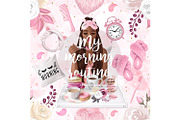 Breakfast digital paper, morning, a Pattern Graphic by Collart Studio (Thumbnail 6 of 6)