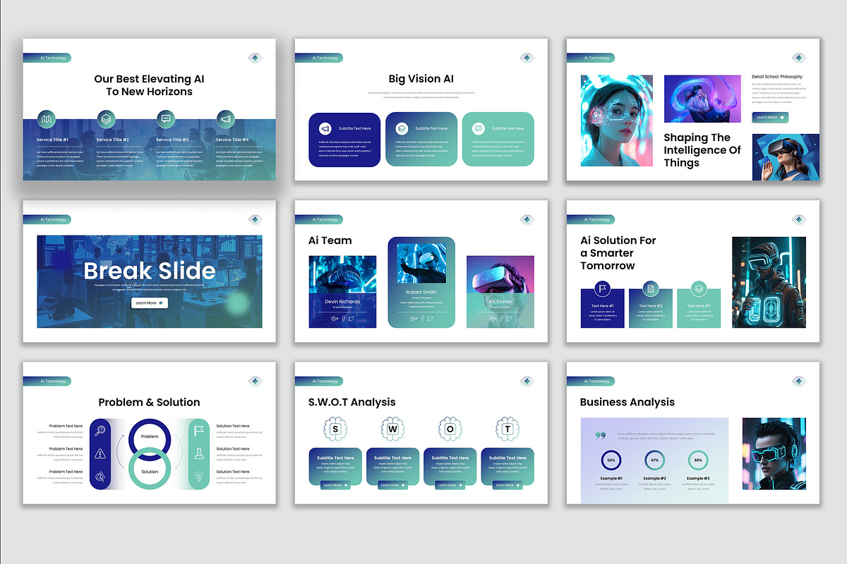 Ai Artificial Technology Template preview 5