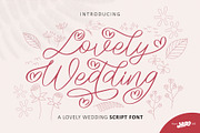 Lovely Wedding - Wedding Script Font, a Script Font by HIRO.std (Thumbnail 1 of 13)