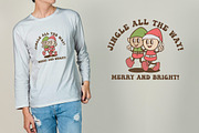 Christmas Dwarf Mix Vintage Cartoon, an Illustration by vectstudio (Thumbnail 2 of 5)