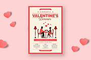 Valentine Dinner Event Flyer, a Flyer Template by Esui Studio (Thumbnail 1 of 3)