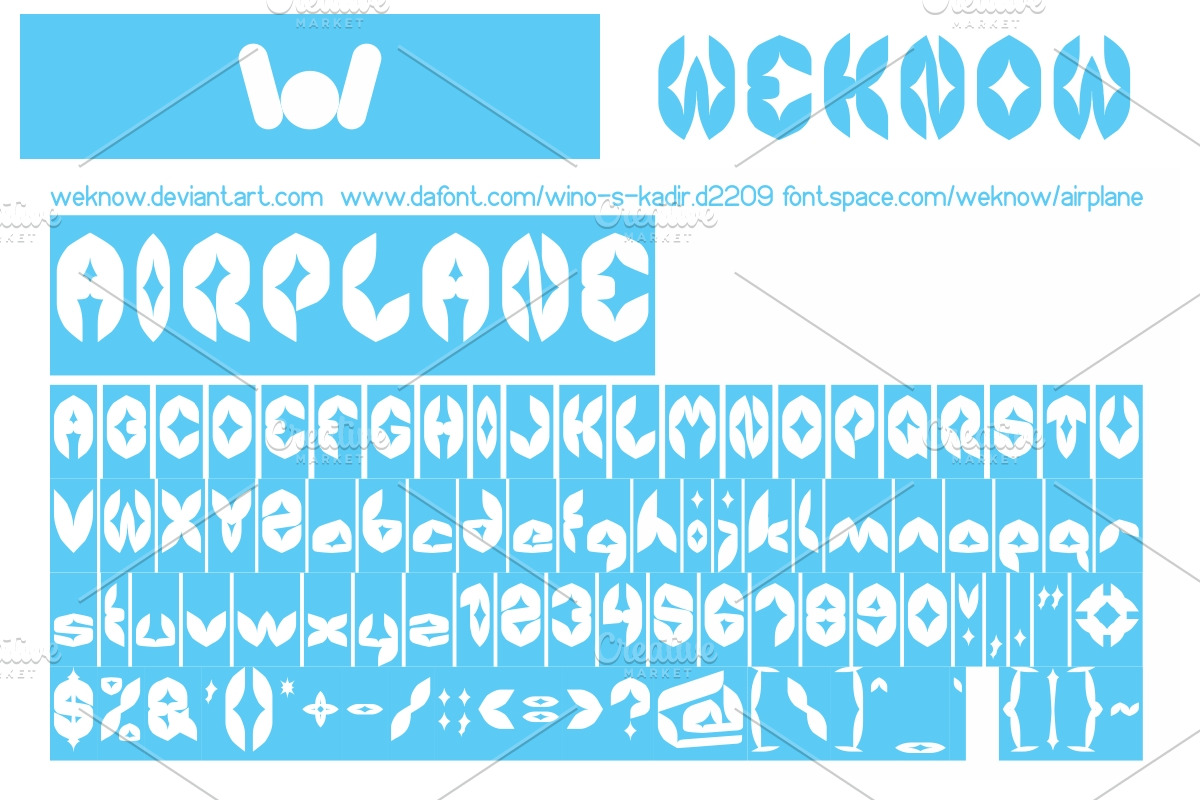 airplane font preview 3