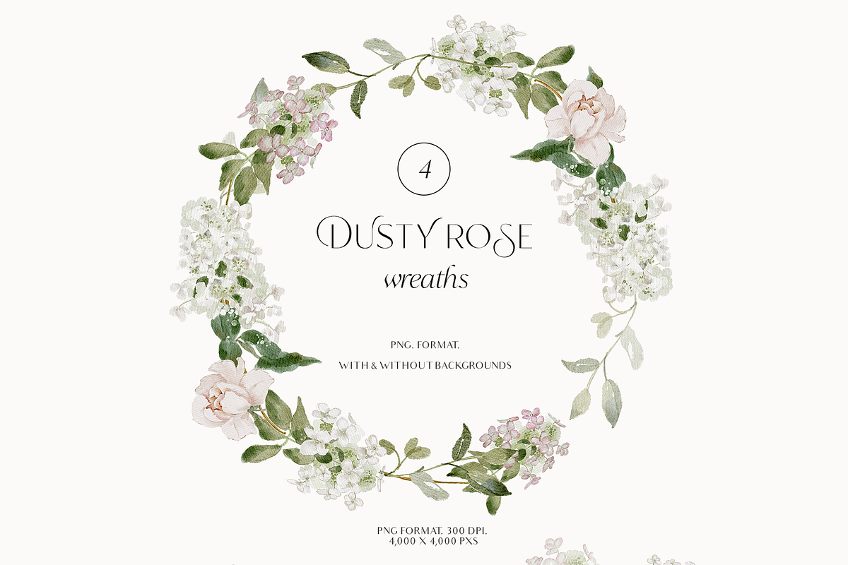 Dusty Rose fall watercolor flowers, a Decorative Illustration by Grace Noboa Illustrations (Photo 6 of 10)