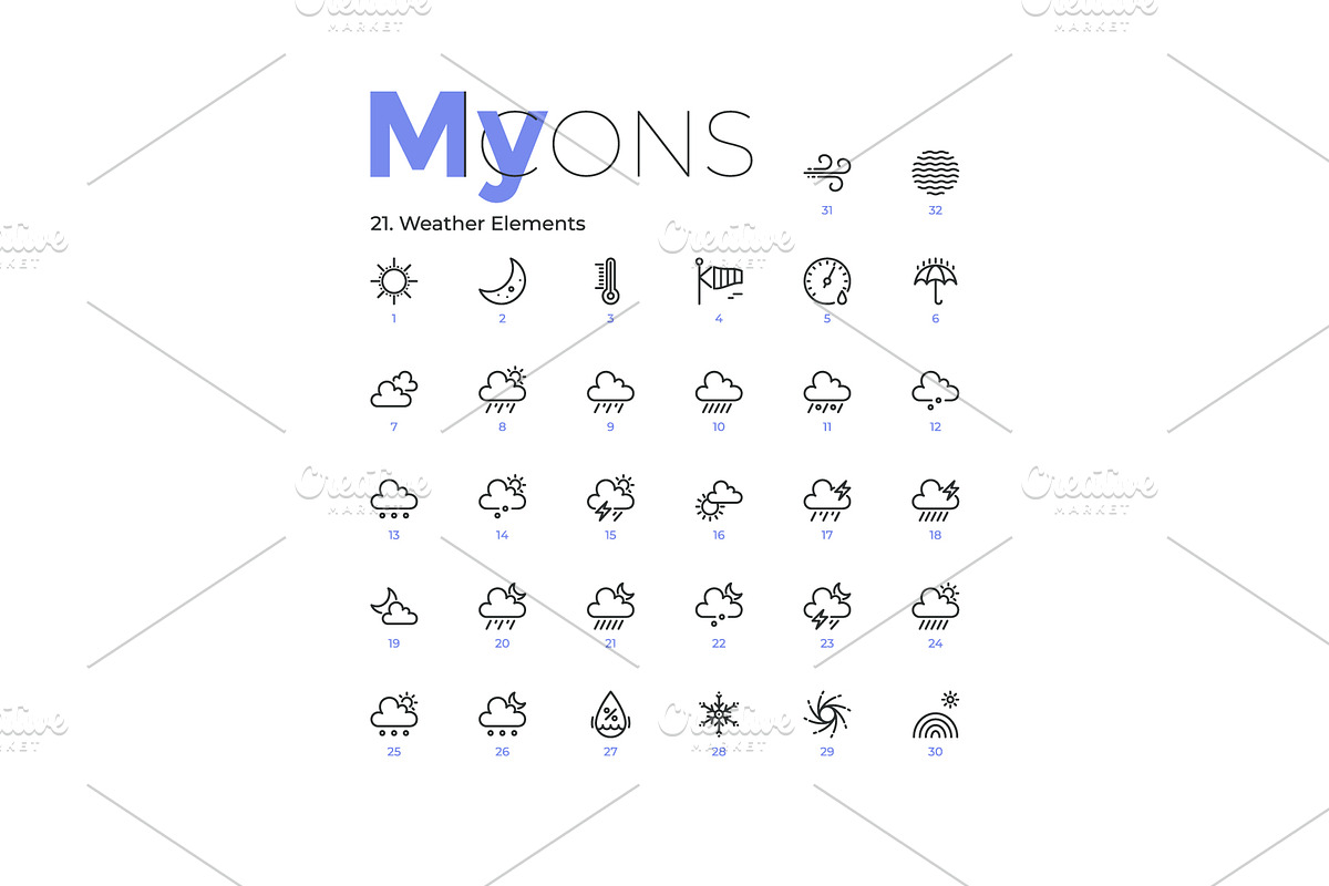 My Icons, an Outline Icon by Andrew Kras Design (Photo 28 of 38)