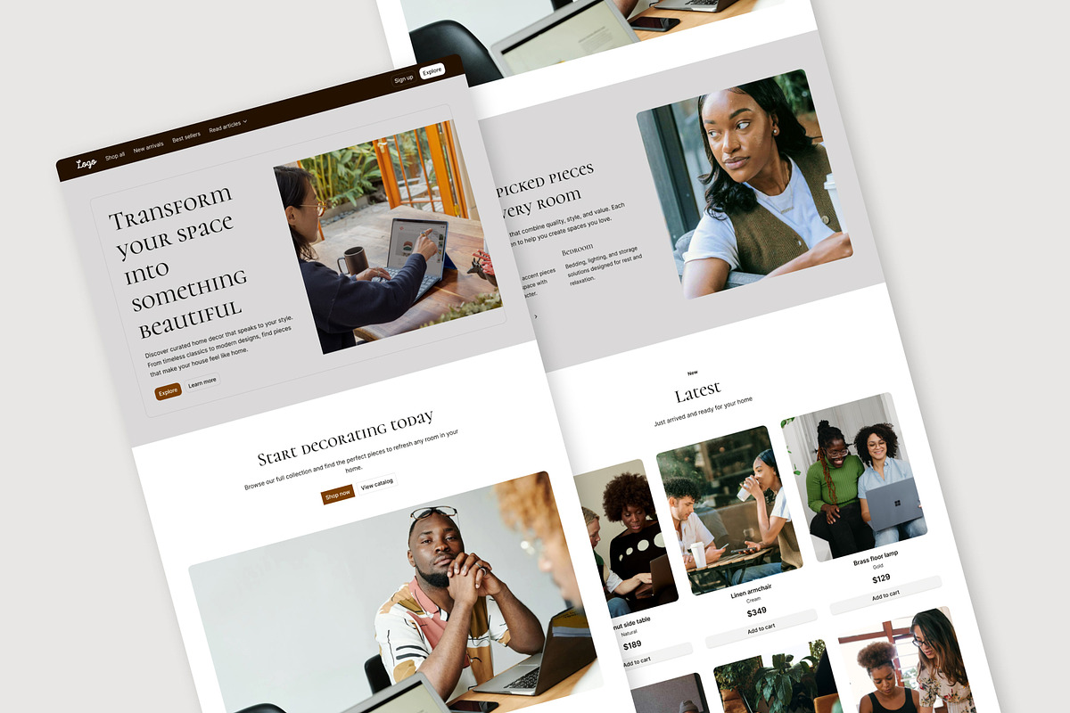 Home Decor - Landing Page, a Landing Page Template by RPWDS (Photo 2 of 3)