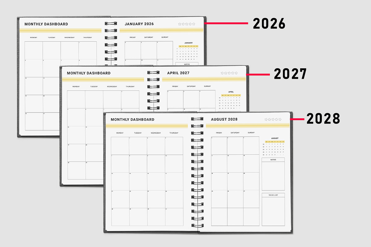 Ultimate Yearly Planner Bundle Pack preview 4
