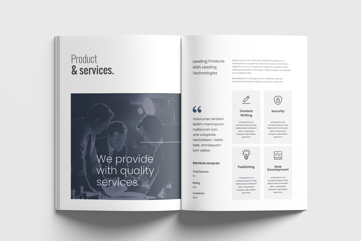 Business Proposal Template, a Brochure Template by Niofix (Photo 4 of 6)