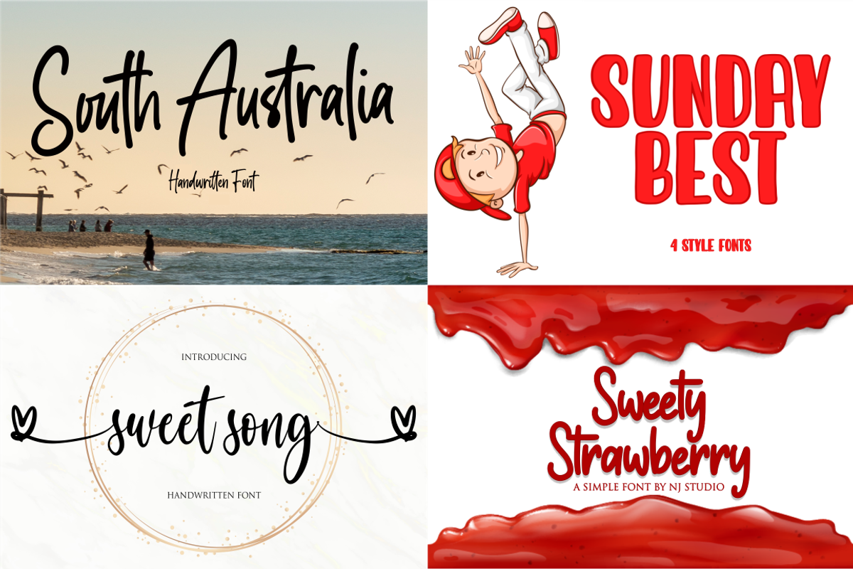 Swashy Font Bundle | 40 Fonts, a Script Font by NJ Studio (Photo 10 of 11)