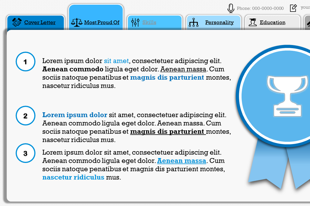 Stand Out Resume, a Presentation Template by Yes Presentations (Photo 4 of 6)
