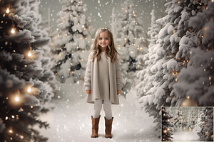 Christmas Forest Backdrops