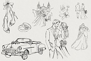 Timeless Romance: Wedding Line Art, a Decorative Illustration by AnnaPolitmerskaja (Thumbnail 7 of 8)