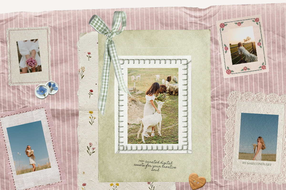 Rural bloom Cottagecore Scrapbooking, an Object Graphic by 60secondsArt (Photo 6 of 10)