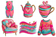 Valentines Day Clipart, Love Clipart, an Illustration by Daily.Designs (Thumbnail 3 of 5)