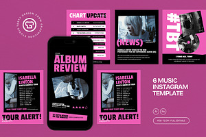 Music Instagram Template, a Social Media Template by graphicook