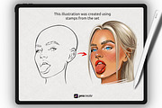 Procreate Face Portrait brushes, a Brush Add-On by Procreate Market (Thumbnail 5 of 5)