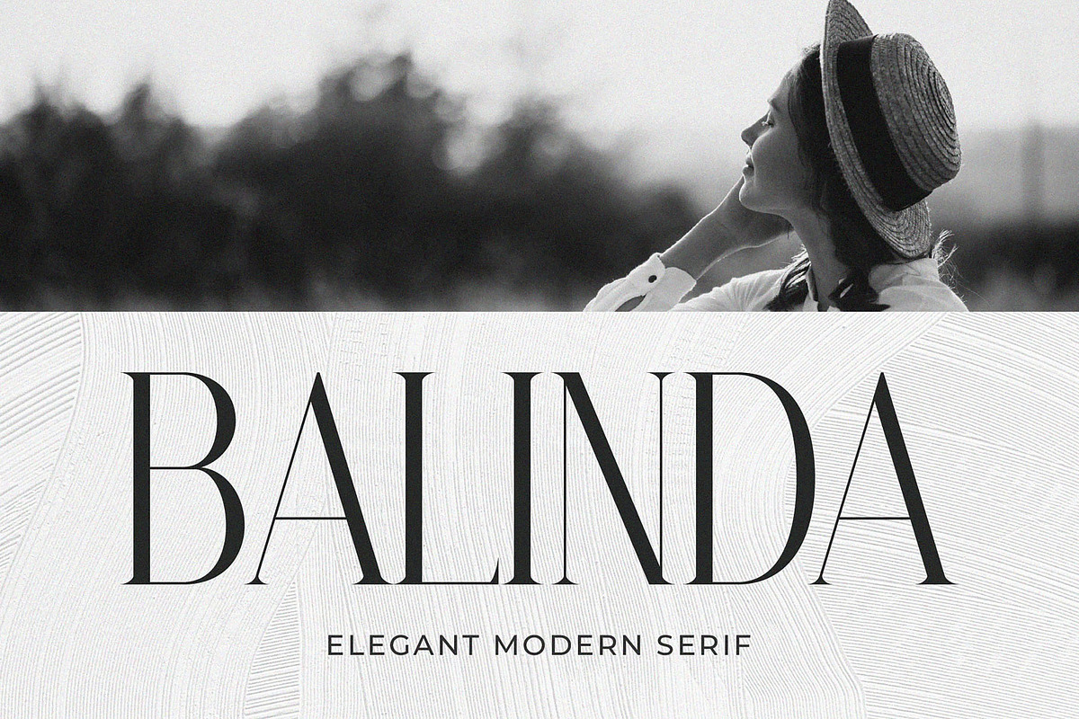 Balinda - Elegant Modern Serif Font, a Serif Font by Typeformers (Photo 1 of 5)
