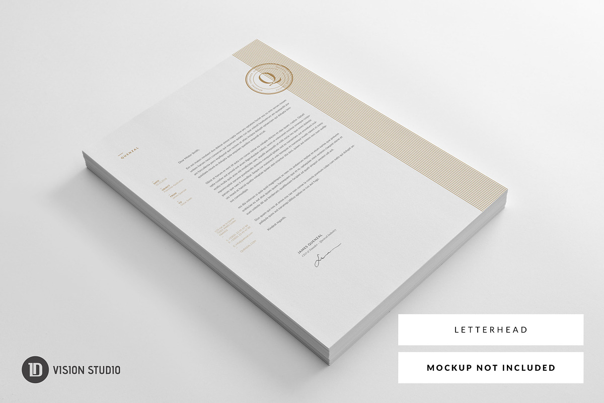 Stationery Corporate Identity 008, a Stationery Template by ID Vision Studio (Photo 8 of 9)