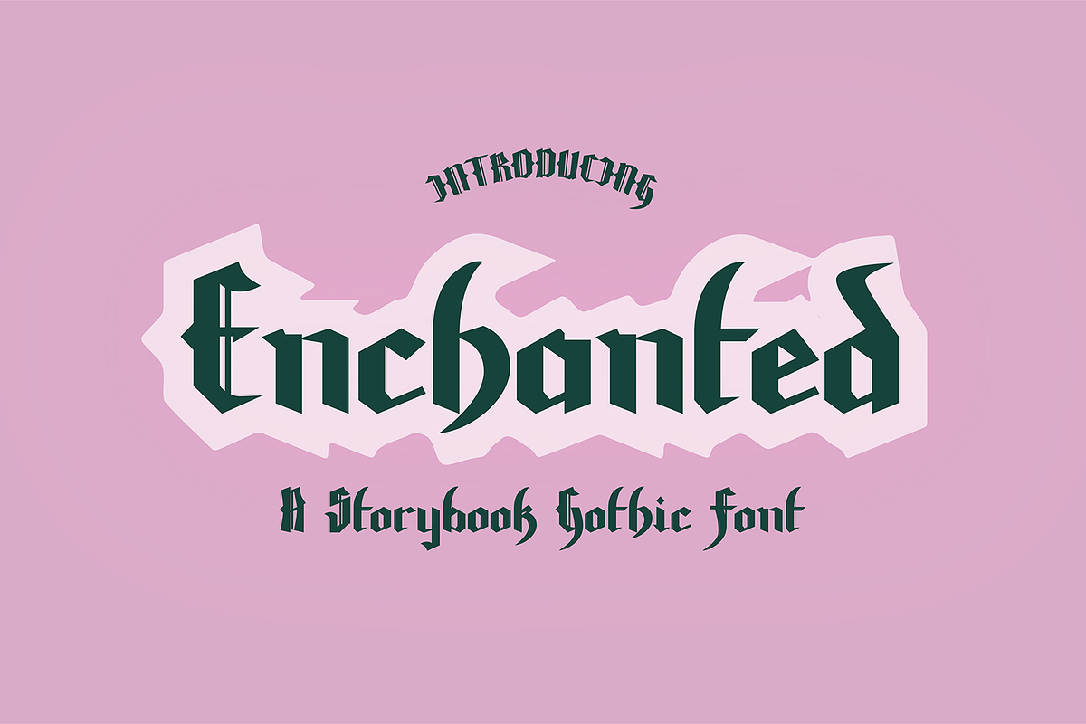 ENCHANTED Storybook Blackletter Font, a Blackletter Font by Blush Font Co. (Photo 1 of 2)