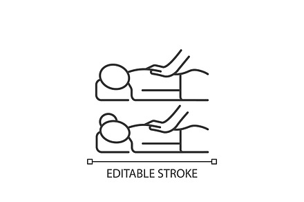Couples massage linear icon, an Outline Icon by IMG visuals icons
