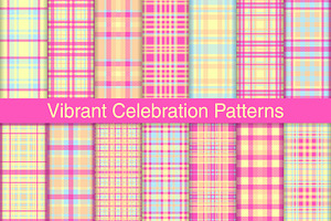 #260 Vibrant Celebration Patterns, a Pattern Graphic by Plaid4You