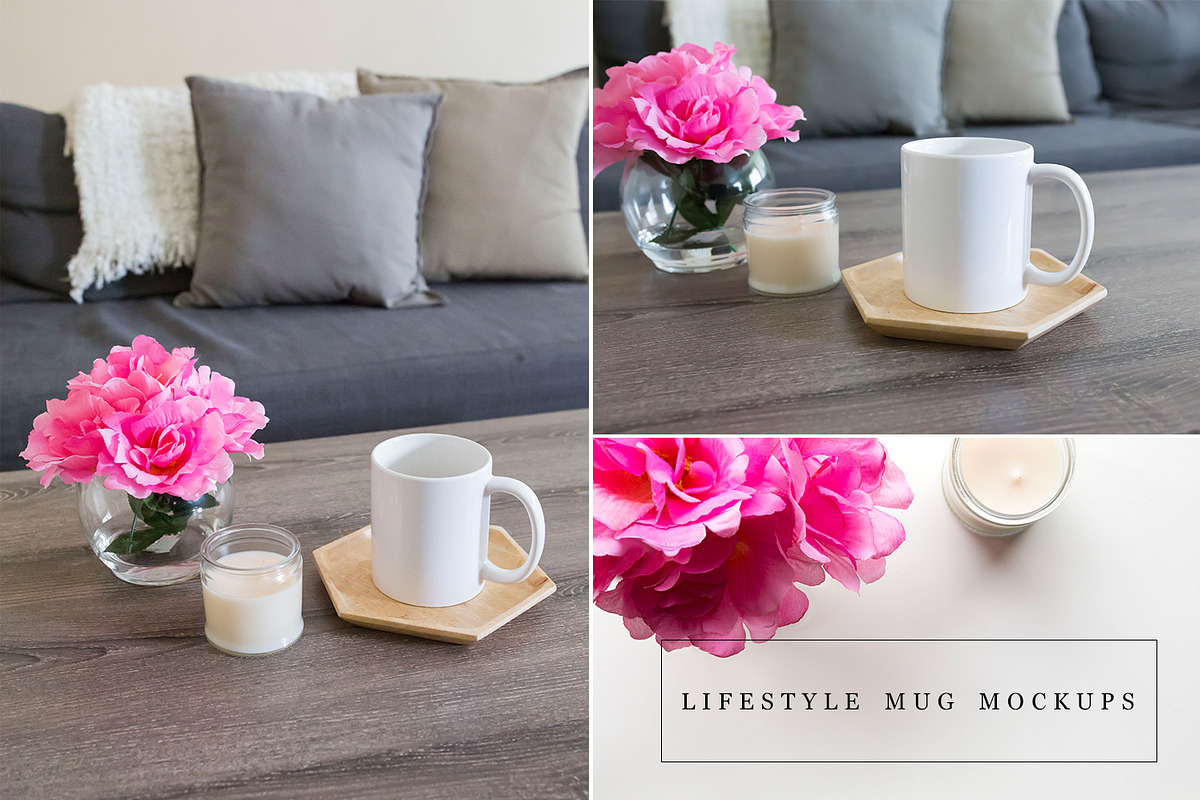 Lifestyle Scene Mug Mockup Bundle, a Product Mockup by daintydarling (Photo 1 of 3)