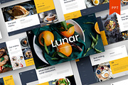 Lunar – Food Business PowerPoint, a Presentation Template by Dens Creative Studio (Thumbnail 1 of 6)