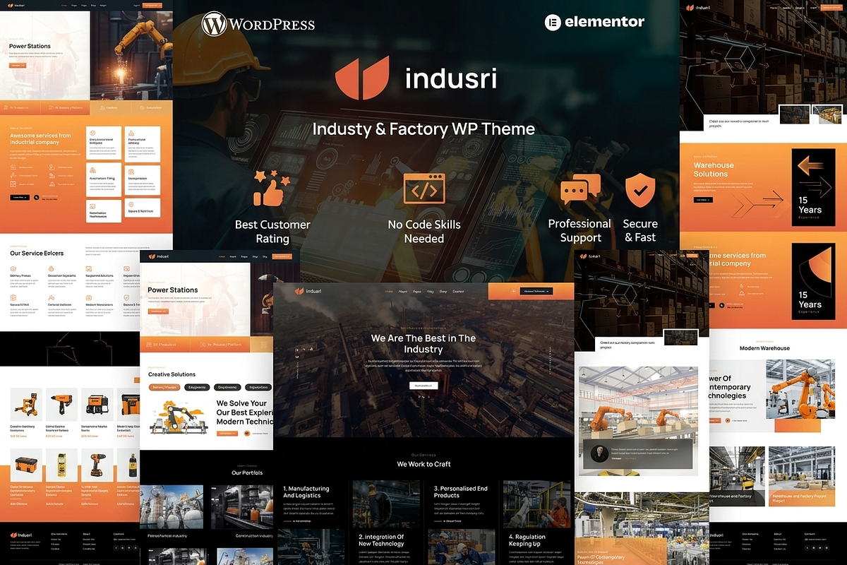 Indusri - Industry WordPress Theme, a WordPress Template by ThemesRain (Photo 1 of 3)