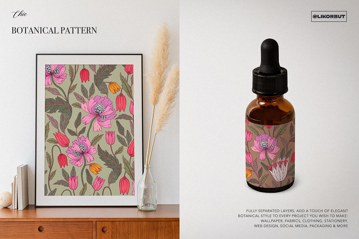 Morris Floral Pattern and Motifs, a Pattern Graphic by likorbut (Photo 8 of 11)