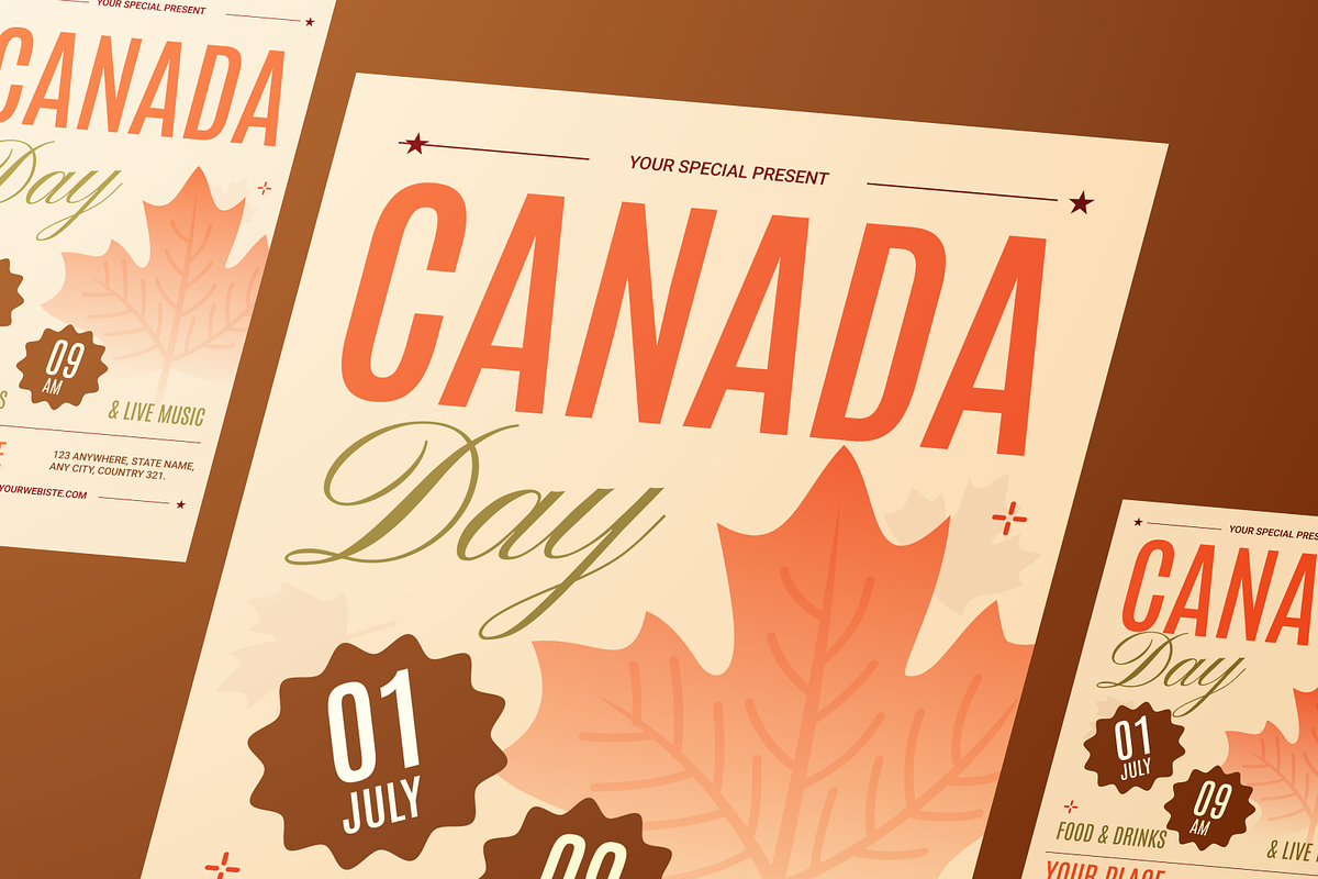 Celebrate Canada Day Flyer Set, a Flyer Template by Annora Studio (Photo 6 of 6)