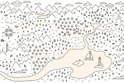 Mountain Map Vector Set, a Transportation Illustration by Ilia Design (Thumbnail 6 of 7)