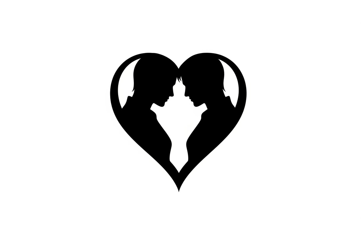 Couple Love Heart Silhouette Bundle, an Illustration by Amazin_art (Photo 28 of 51)