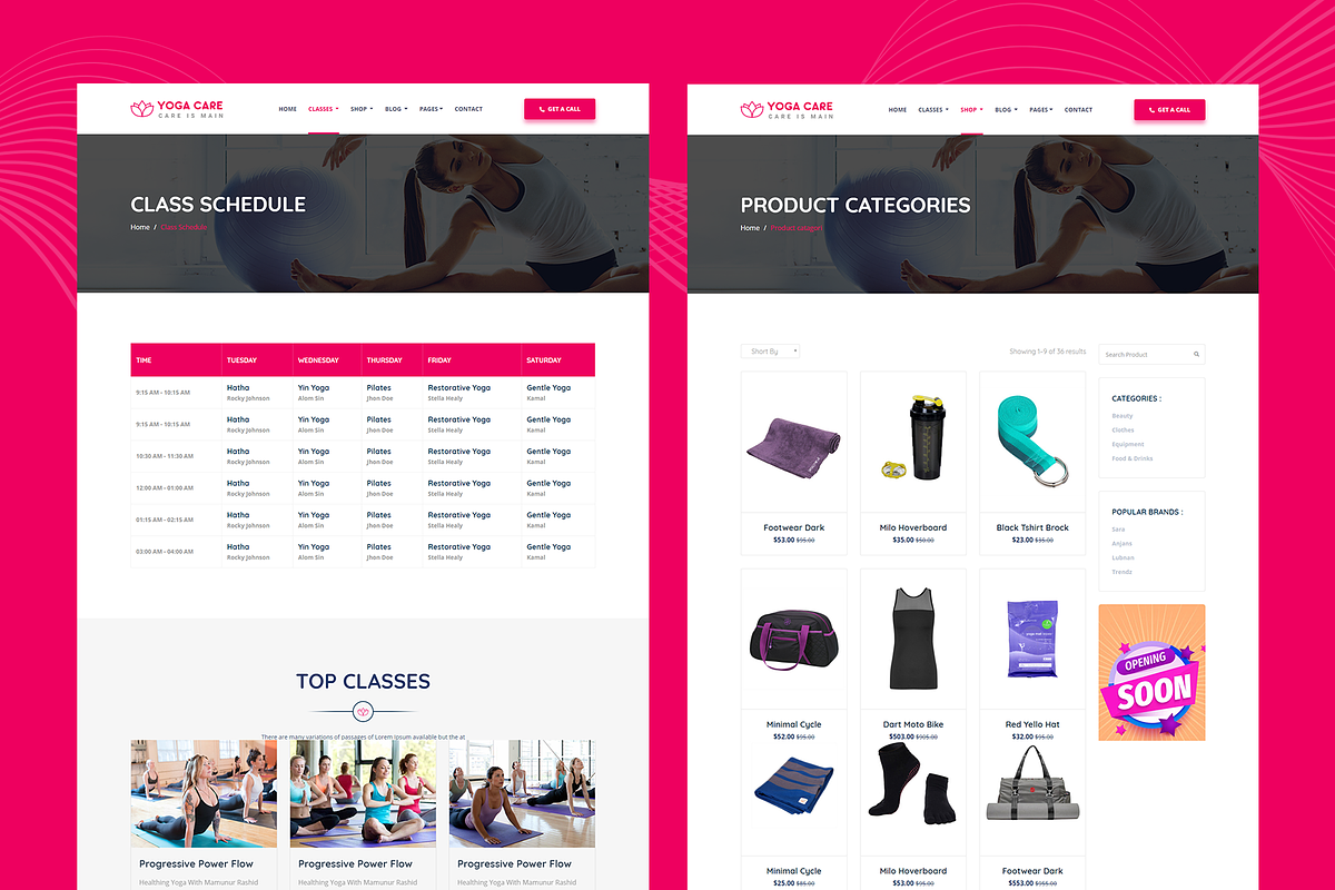 YogaCare- Yoga Center Website, a HTML Template by THESOFTKING (Photo 2 of 3)