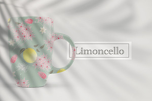 Limoncello, Luxury Lemon Pattern