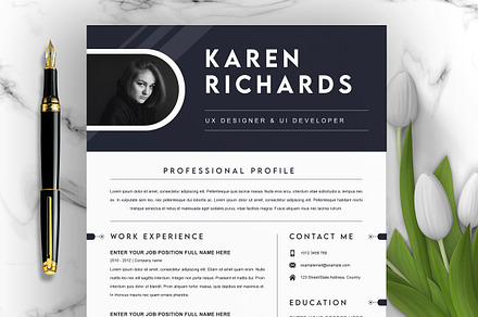 Resume Template / Curriculum Vitae, a Resume Template by ResumeInventor