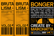 Bonger - Sans Serif Typeface, a Sans Serif Font by MaikoHatta (Thumbnail 3 of 7)
